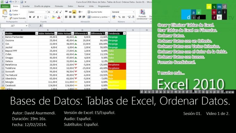 ¡Aprende Excel como un experto con nuestro curso de bases de datos gratis! ¡Inscríbete ahora!